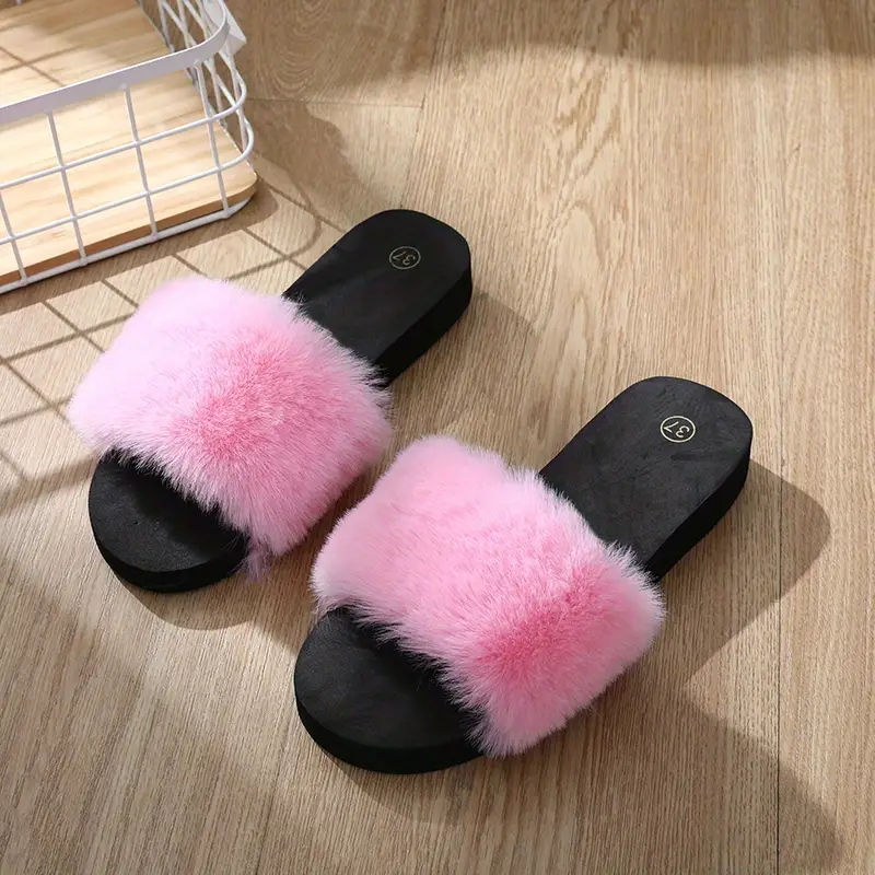 Plush Fashion Slippers for Ladies, Soft Single-Band Decoration ! - Image 3