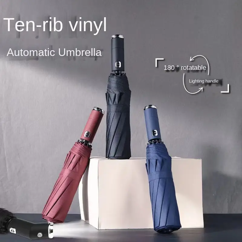 Umbrella automatic with Built in Light - Luxurious best seller ! - Image 4