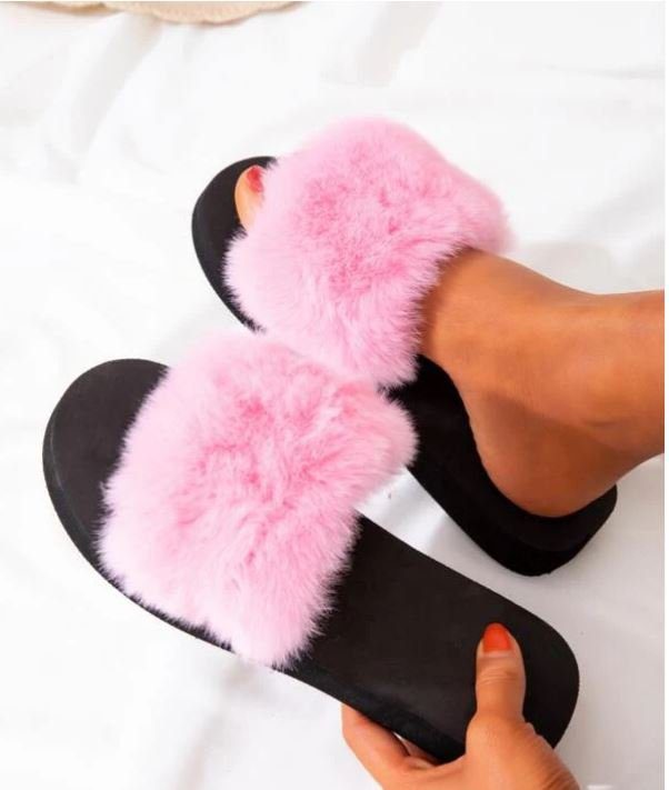 Plush Fashion Slippers for Ladies, Soft Single-Band Decoration ! - Image 6