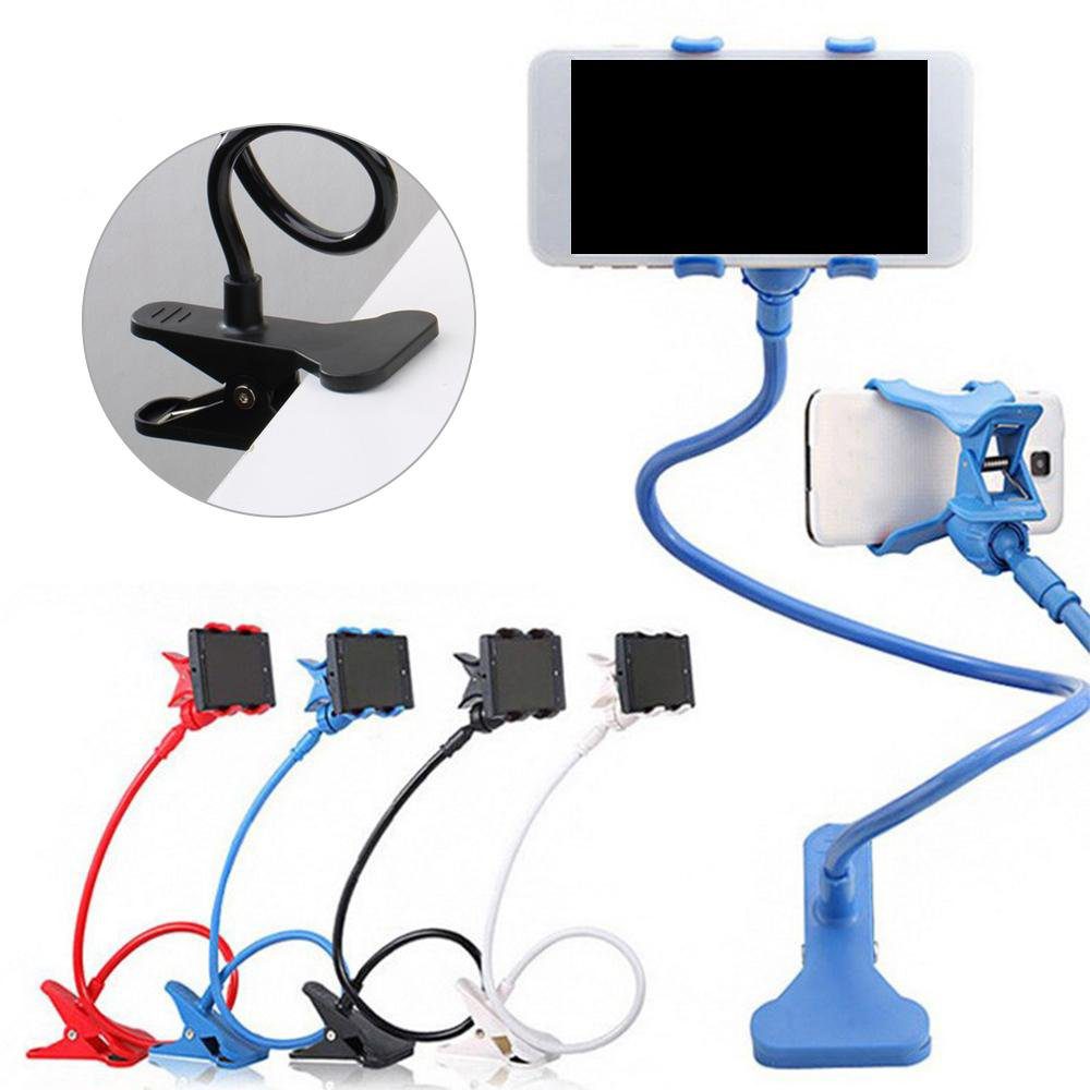 Gooseneck Phone Mount for Ultimate Convenience! Desk - Bed Multicolor