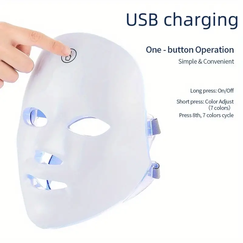 7-Color LED Facial Mask: Your Secret to Youthful Skin and Age-Defying Beauty!