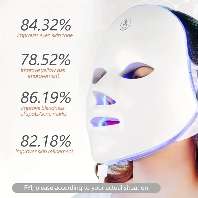 7-Color LED Facial Mask: Your Secret to Youthful Skin and Age-Defying Beauty! - Image 7