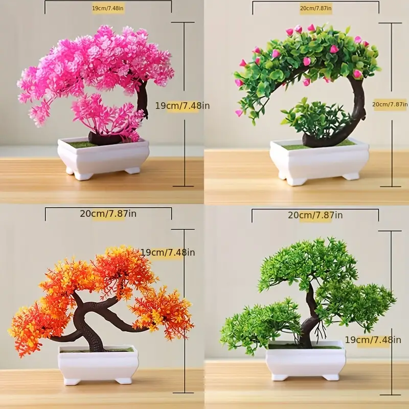 Artificial Potted Plant - Plastic Bonsai Tree