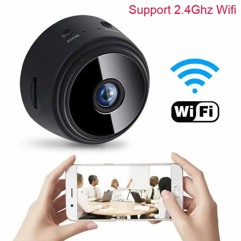 A9 Mini Wifi Camera - HD 720P Wireless IP Camera with Night Vision + 32gb Card