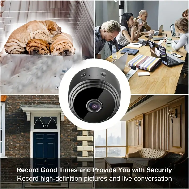 A9 Mini Wifi Camera - HD 720P Wireless IP Camera with Night Vision + 32gb Card - Image 4