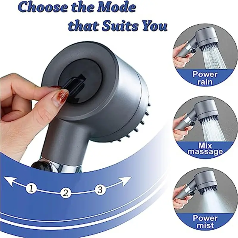 SPA Luxurious head shower - High Pressure Innovation 3 Modes ! - Image 5