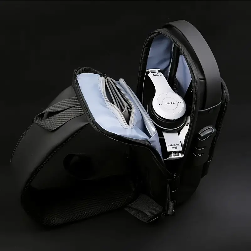 Anti-theft Crossbody Shoulder Bag with USB Charging Port. - Image 10