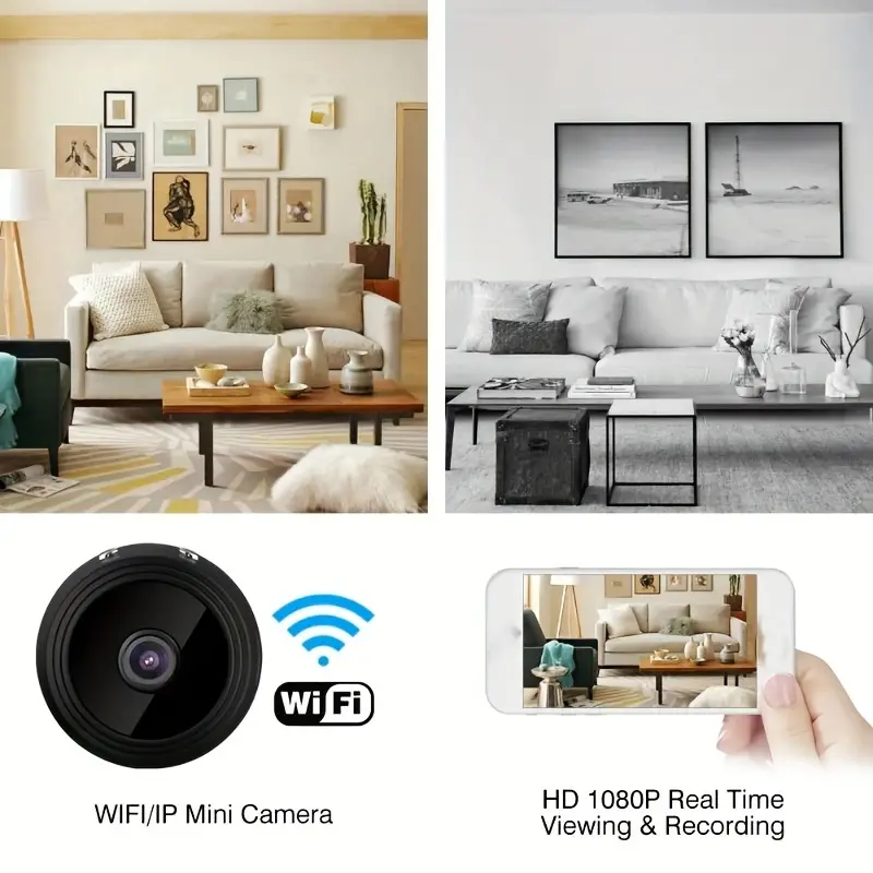 A9 Mini Wifi Camera - HD 720P Wireless IP Camera with Night Vision + 32gb Card - Image 7