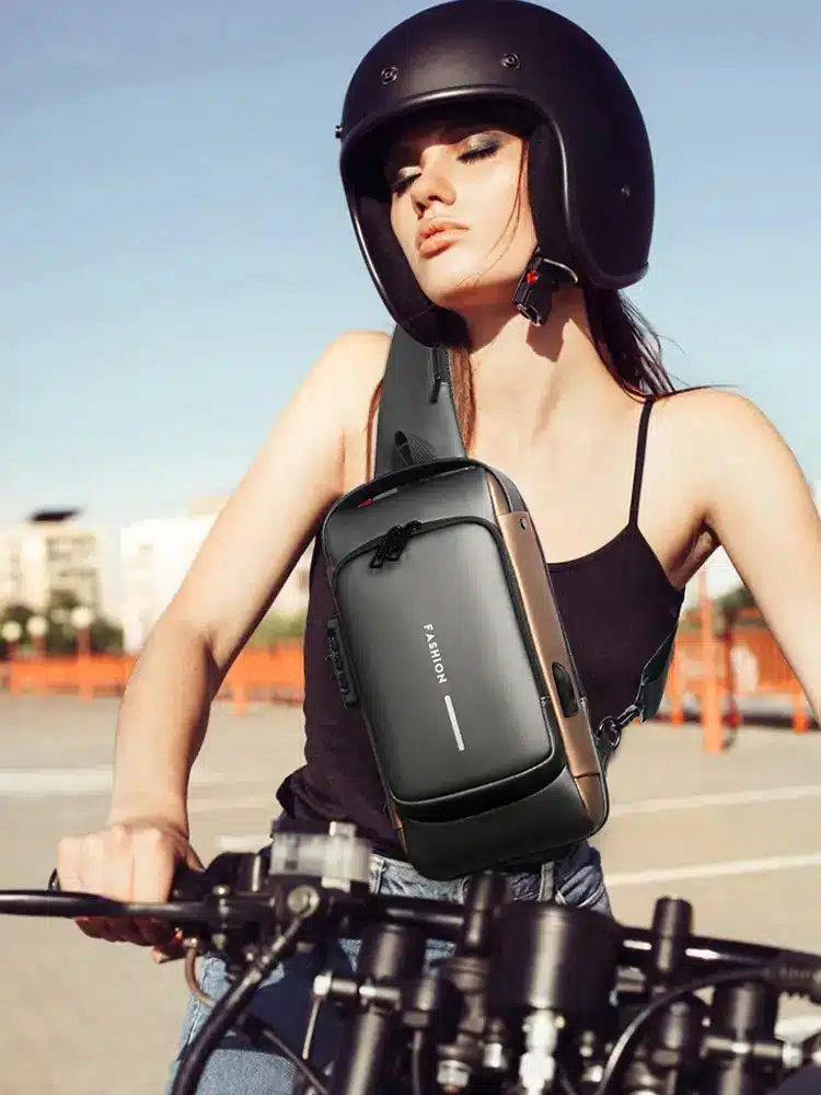 Anti-theft Crossbody Shoulder Bag with USB Charging Port. - Image 6