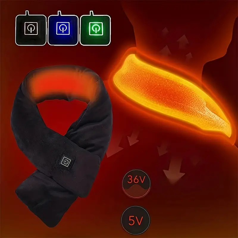 Stay Warm This Winter with Our Electric USB Charging Scarf - Image 3