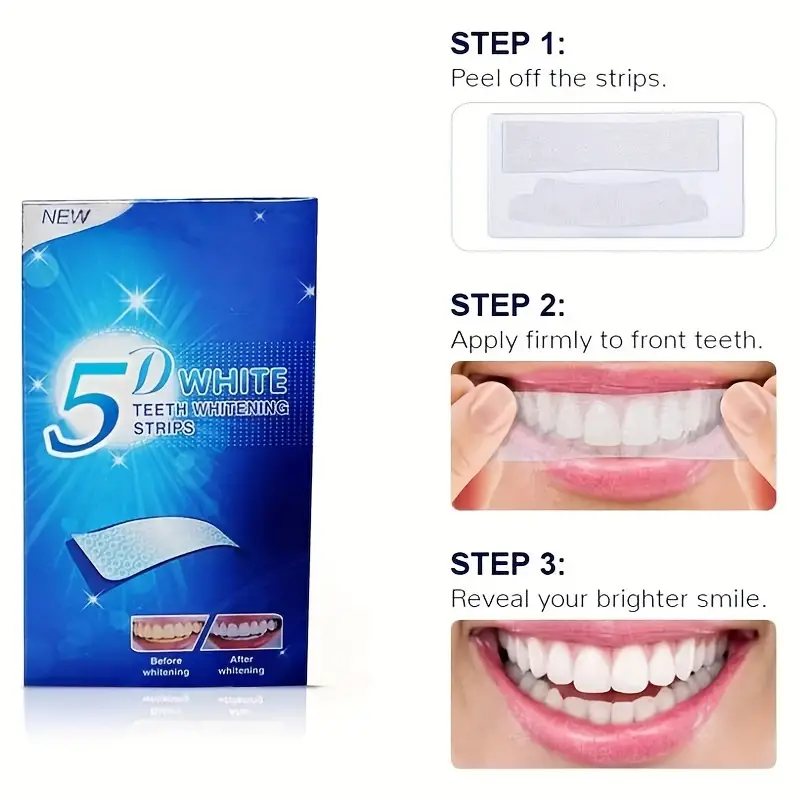 3 boxes SPECIAL PRICE - Teeth Whitening Strips 7 treatments 5D or 9D. - Image 8