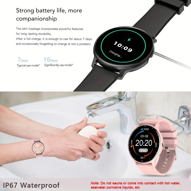Smartwatch full Touch Screen, Waterproof, Music-Control, Call and More! - Image 8