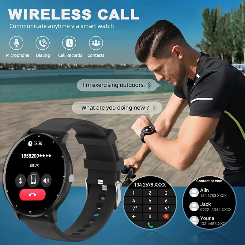 Smartwatch full Touch Screen, Waterproof, Music-Control, Call and More! - Image 4