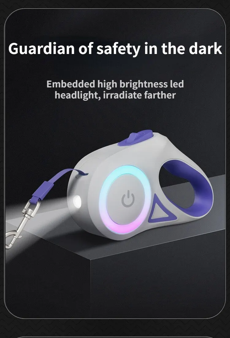 Retractable Dog Leash With Flashlight! - Image 6