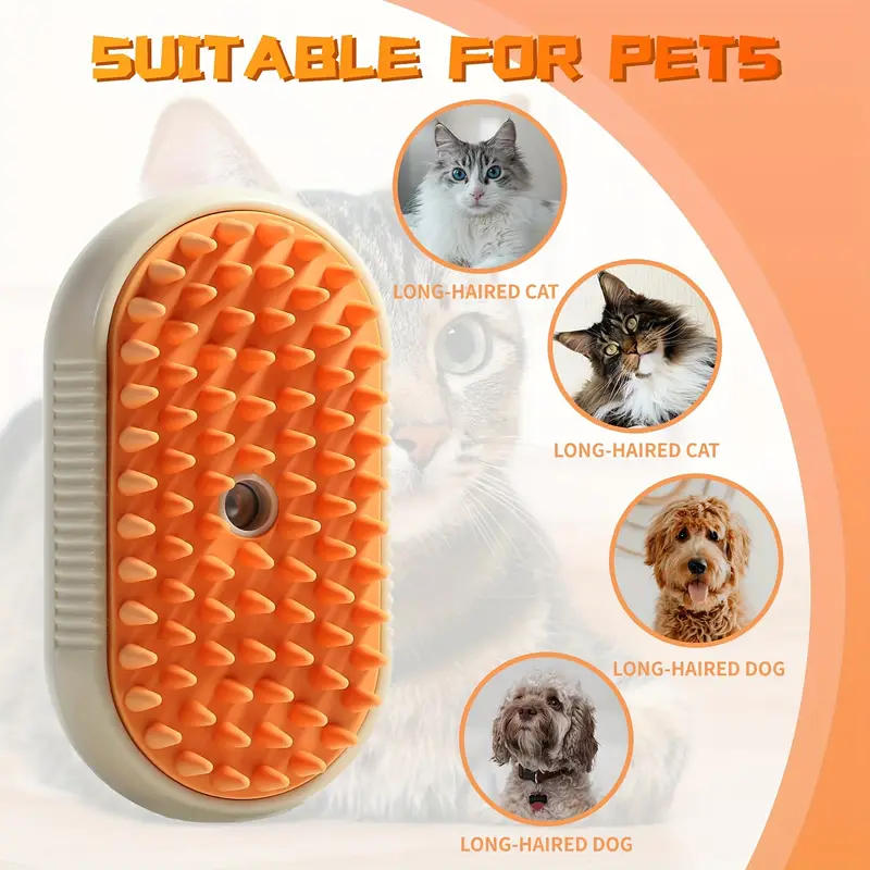 Discover the usb 3-in-1 Steamy Cat and Dog Brush! - Image 3