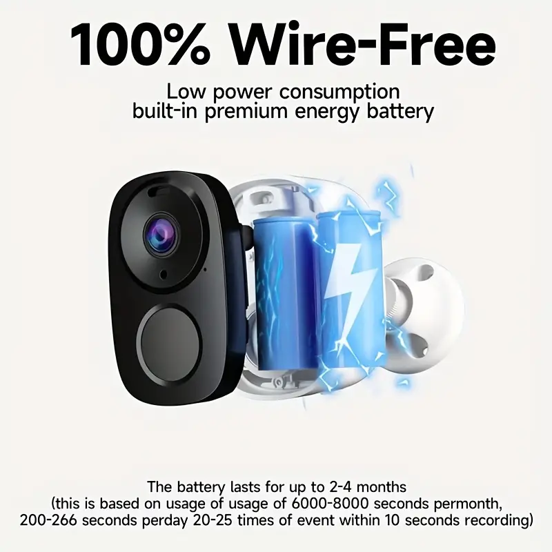 Camera Waterproof Solar Battery Security - Image 7