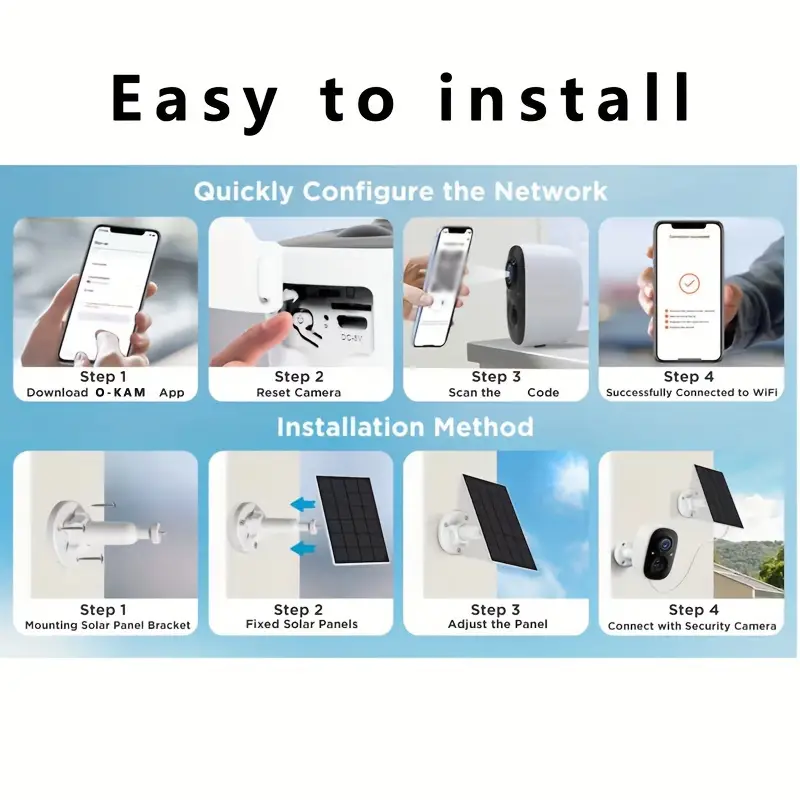 Camera Waterproof Solar Battery Security - Image 4